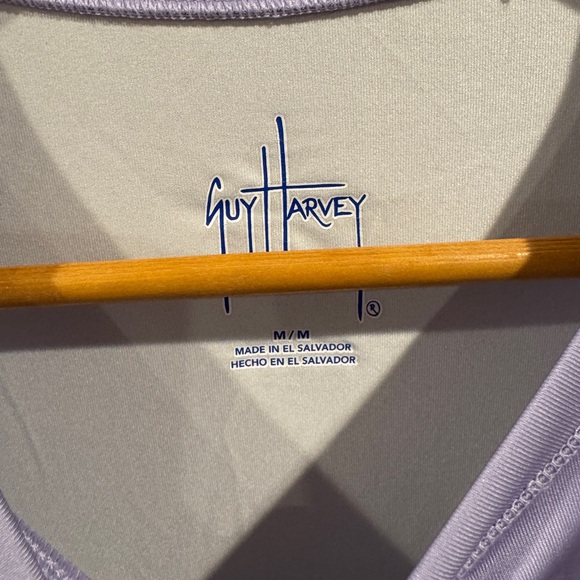 Guy Harvey‎ Lavender Long Sleeve Shirt Medium - Picture 5 of 9